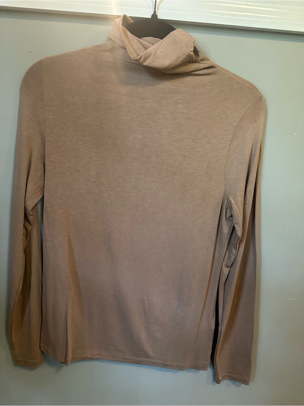 NWT Banana Republic Beige/Tan Mock Neck Long Sleeve Top